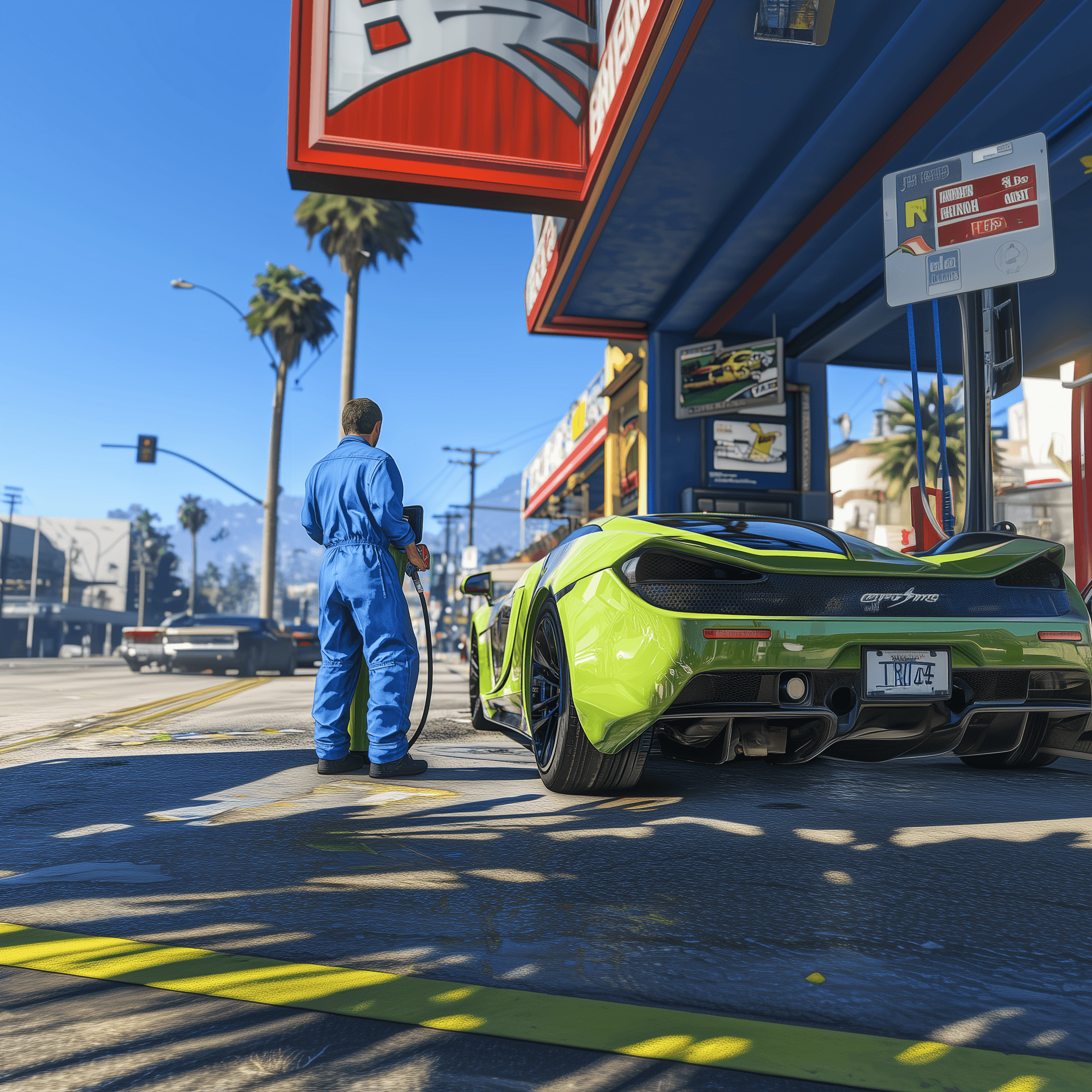Fuel Truck utilisé pour le job Sport Fuel Delivery dans Flex City