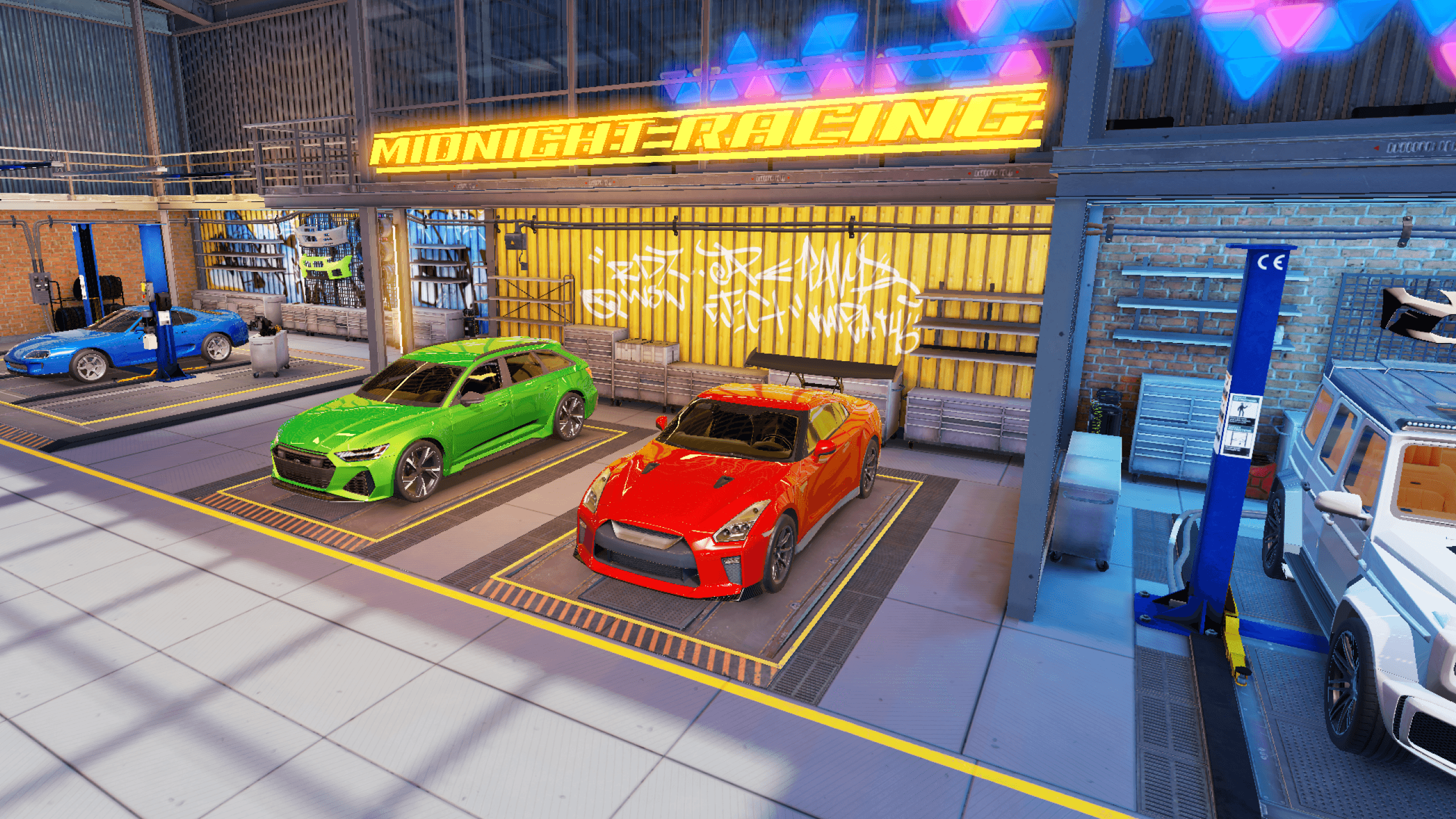 Vehicle tuning screen in Flex City